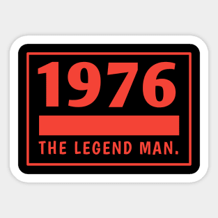 1976 birthday Sticker